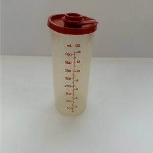 Vintage Tupperware Store-N-Pour Salad Dressing Shaker Sauce Measuring Container
